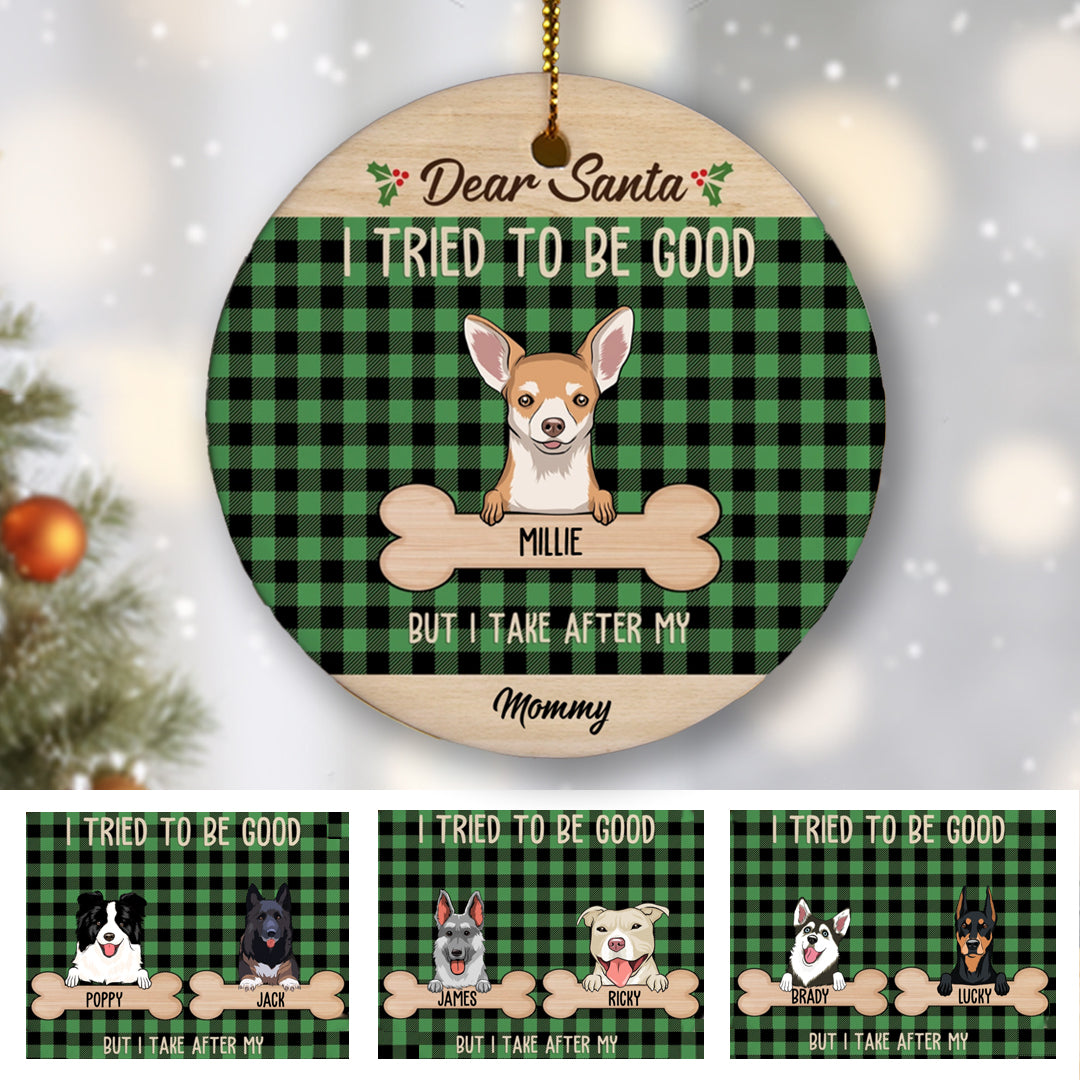 I Tried To Be Good - Personalized Christmas Ornament