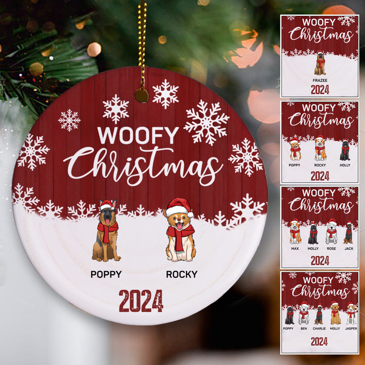 Woofy Christmas - Personalized Christmas Ornament