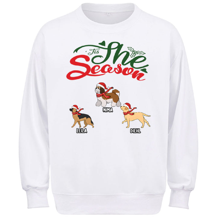 Tis The Season -Personalized Custom Christmas Sweatshirt