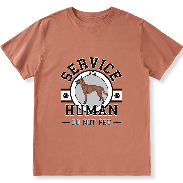 Service Human, Do Not Pet - Personalized Custom Unisex T-shirt