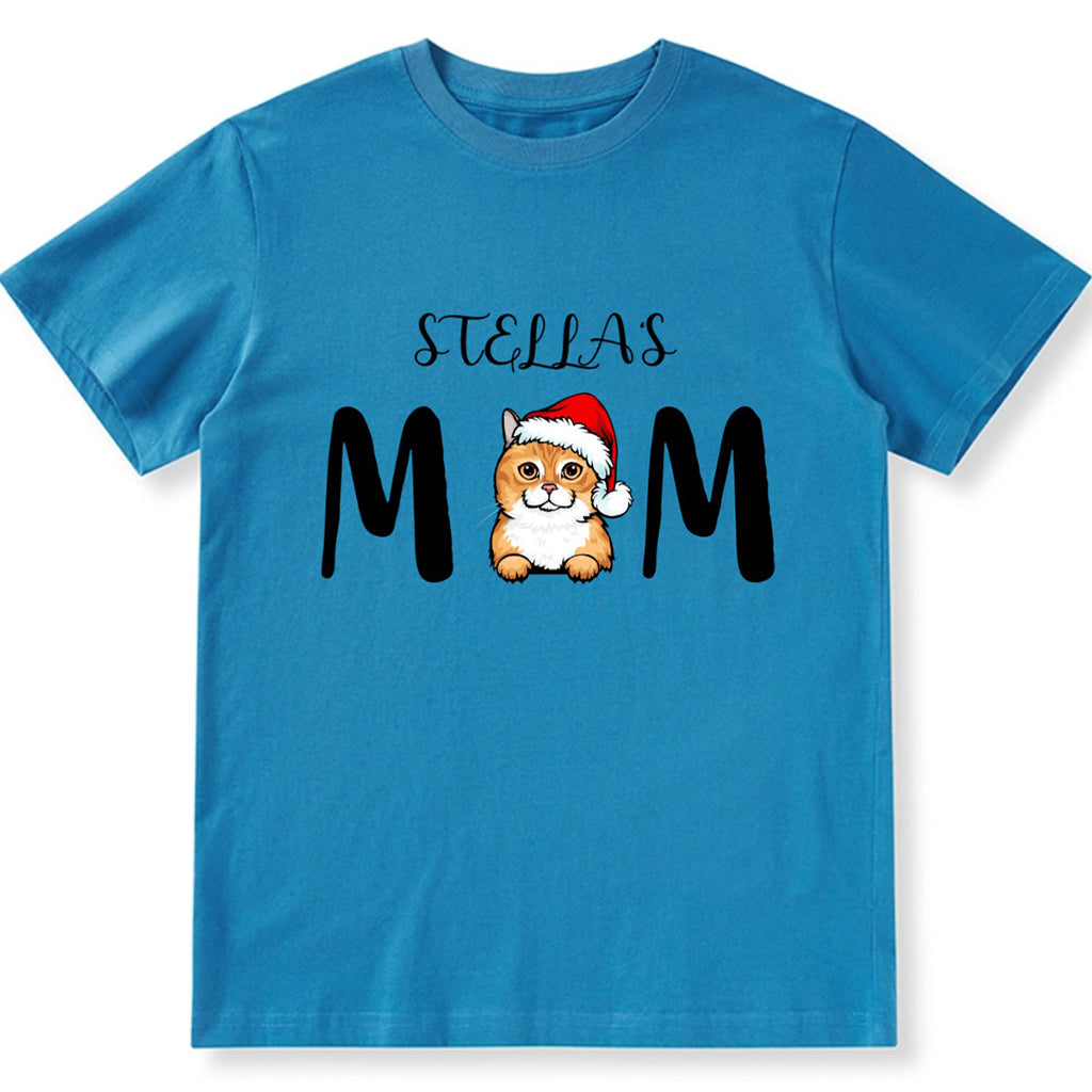 Cat Mom 3 - Personalized Custom Christmas Unisex T-shirt