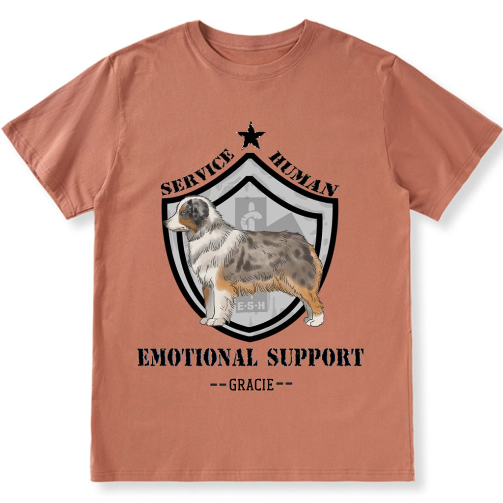 Emotional Support Human - Personalized Custom Unisex T-shirt