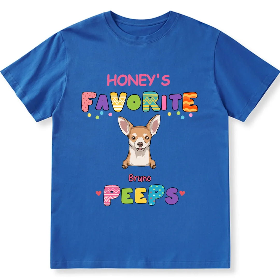 Favorite Peep For Easter Day - Personalized Custom Unisex T-shirt