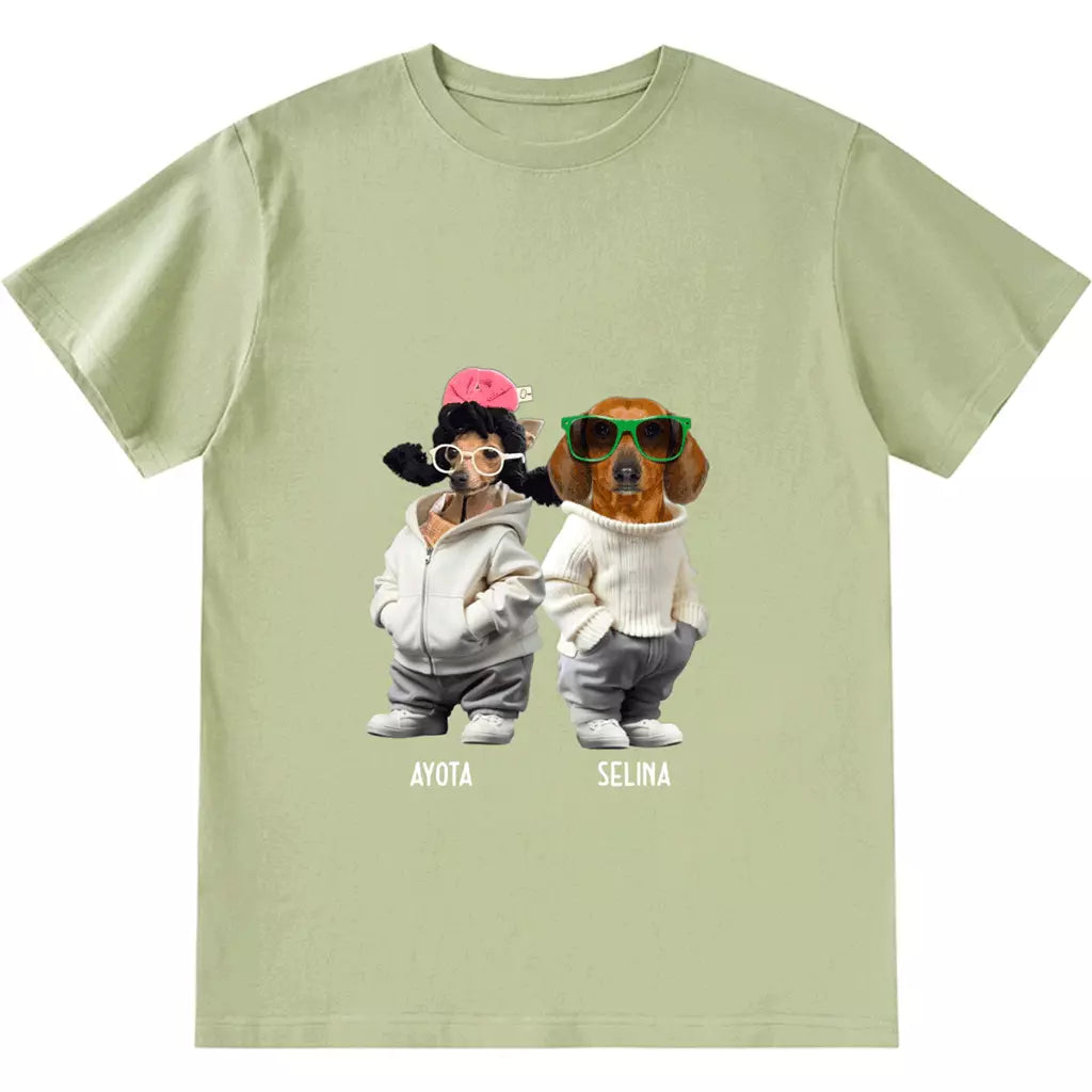 Custom Photo Cute Dog - Personalized Custom Unisex T-Shirt