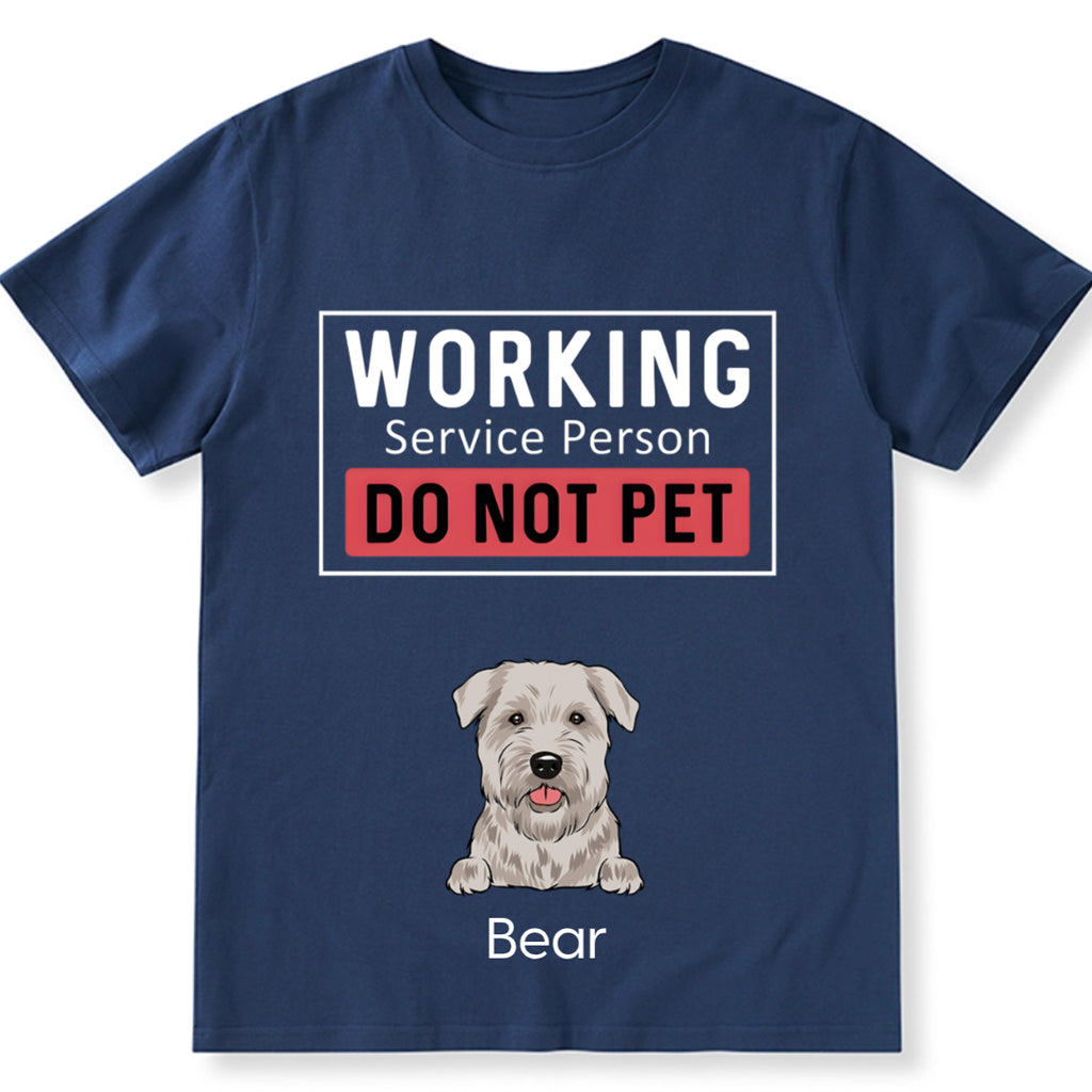 Dogs Working Service Human - Personalized Custom Unisex T-shirt