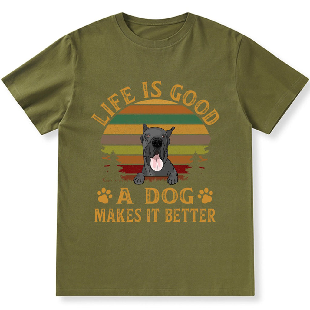 Dog Make Life Better - Personalized Custom Unisex T-shirt