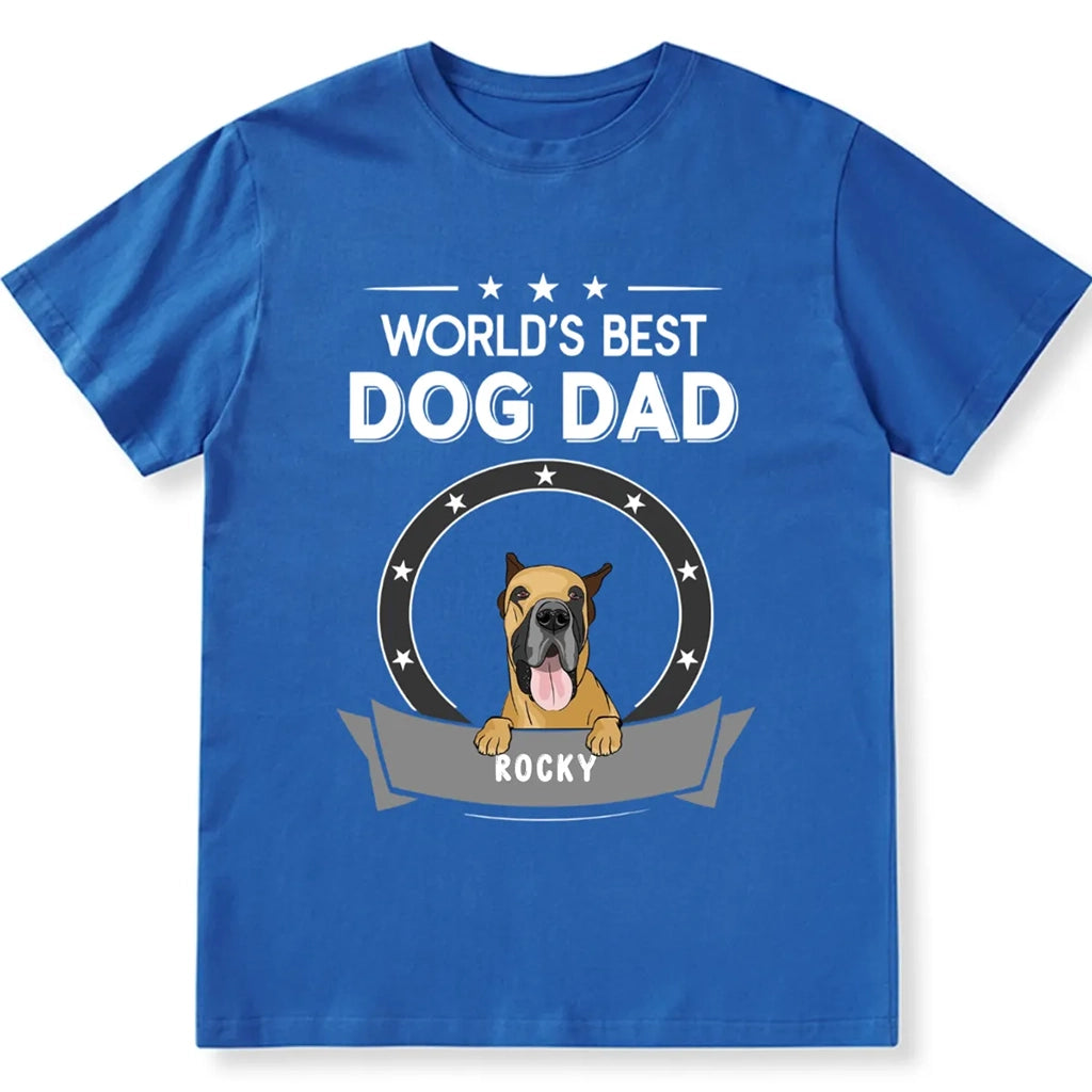 World's Best Dog Dad - Personalized Custom Unisex T-shirt