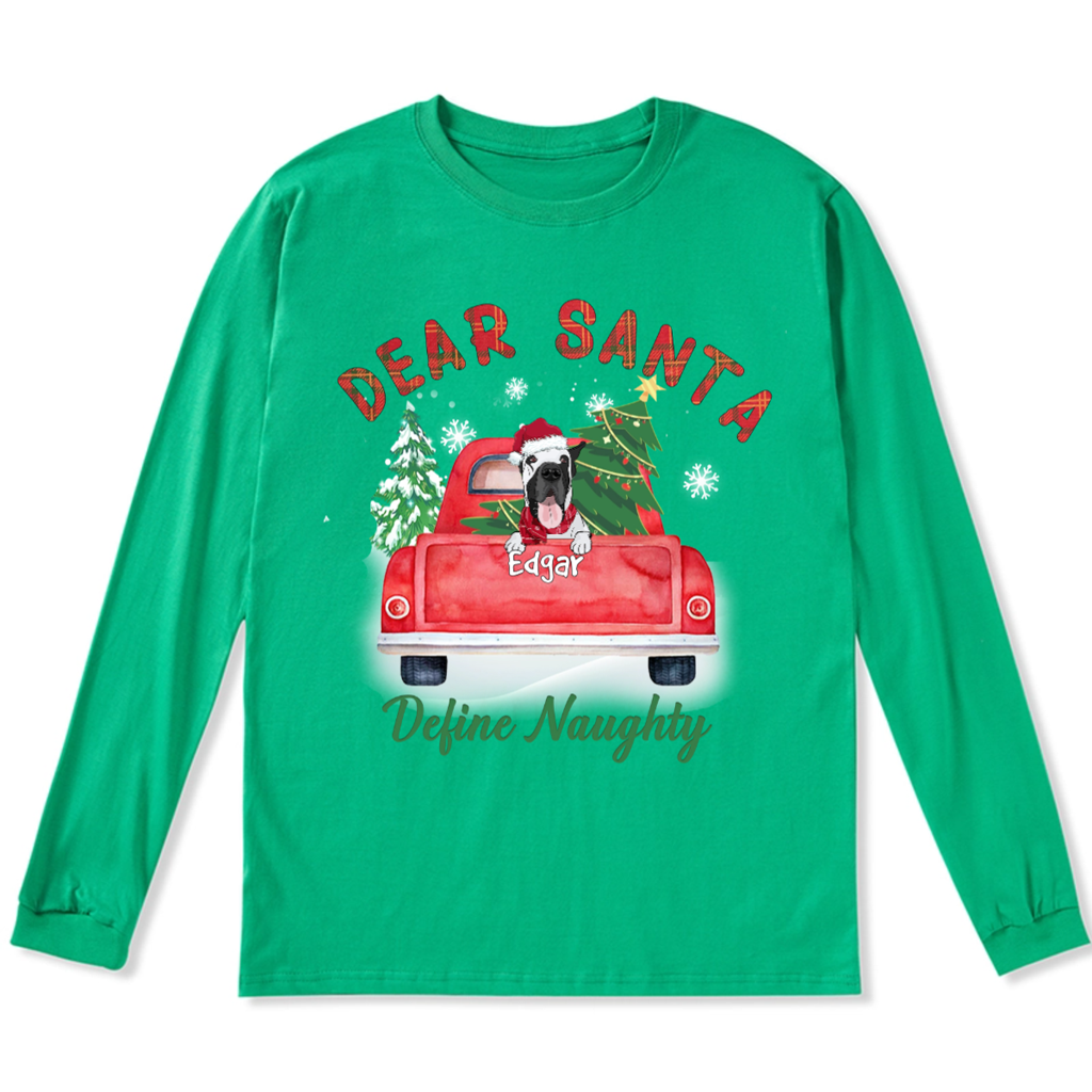 Dear Santa - Personalized Custom Christmas Long Sleeve T-shirt