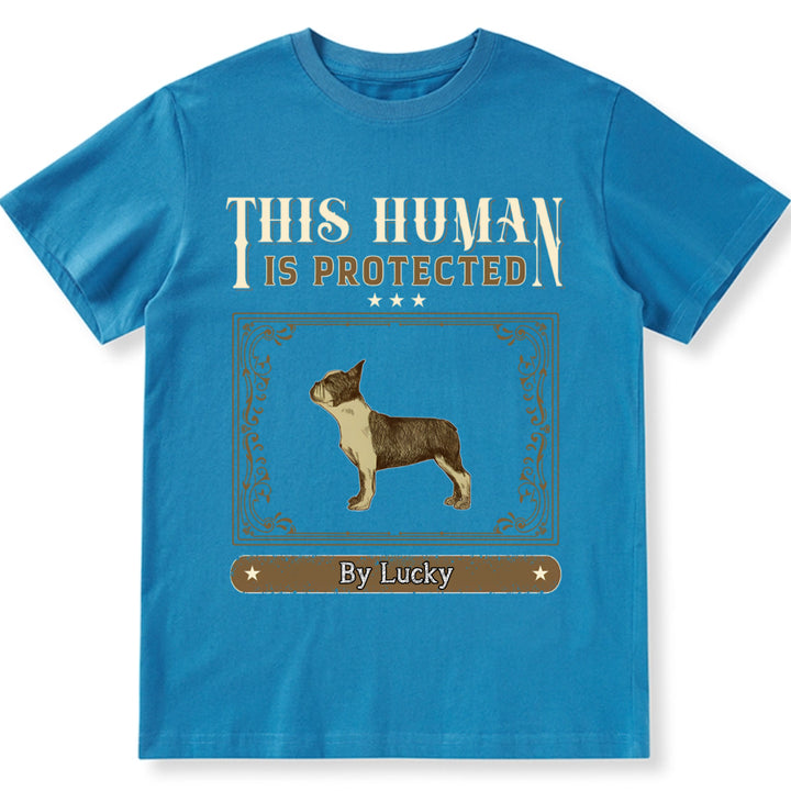 Protected By Vintage Dog - Personalized Custom Unisex T-shirt