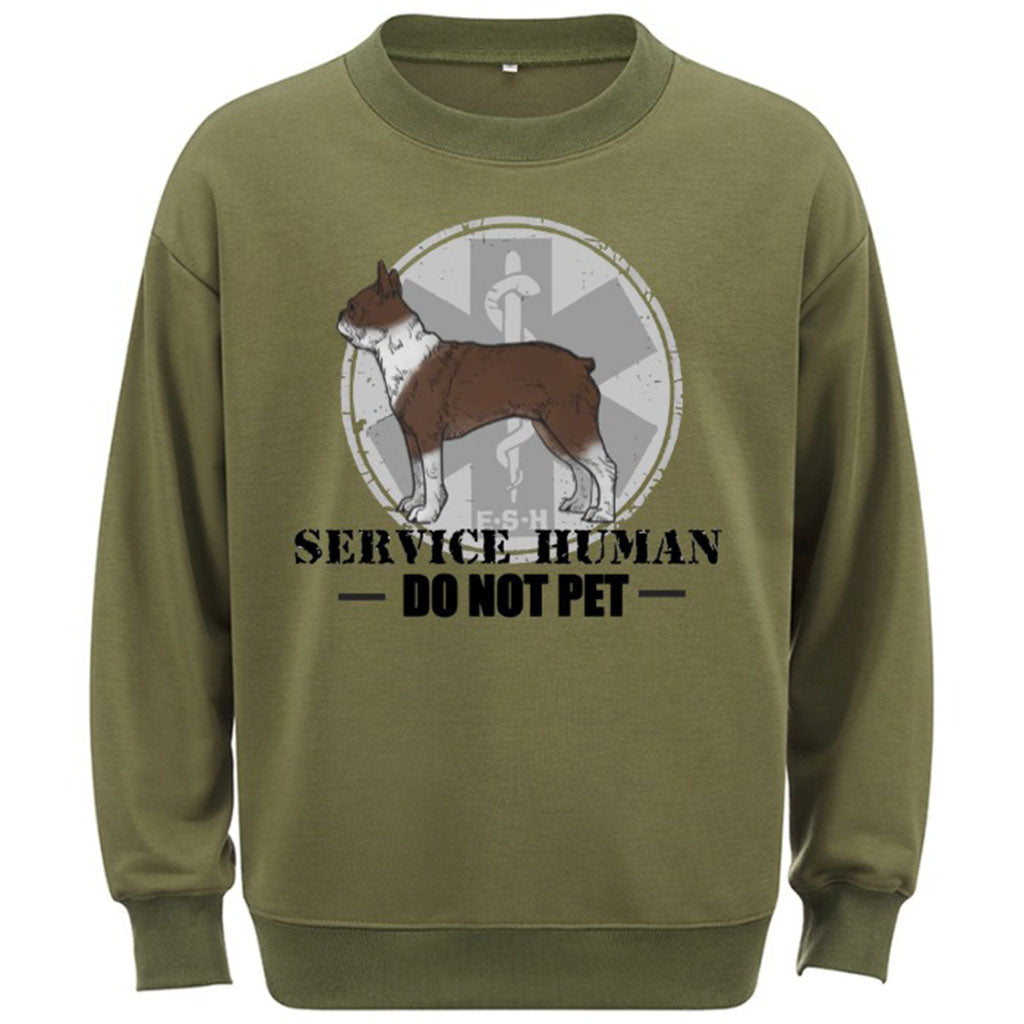 Service Human, Do Not Pet 13 - Personalized Custom Sweatshirt