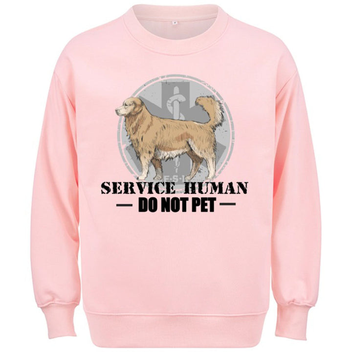 Service Human, Do Not Pet 13 - Personalized Custom Sweatshirt