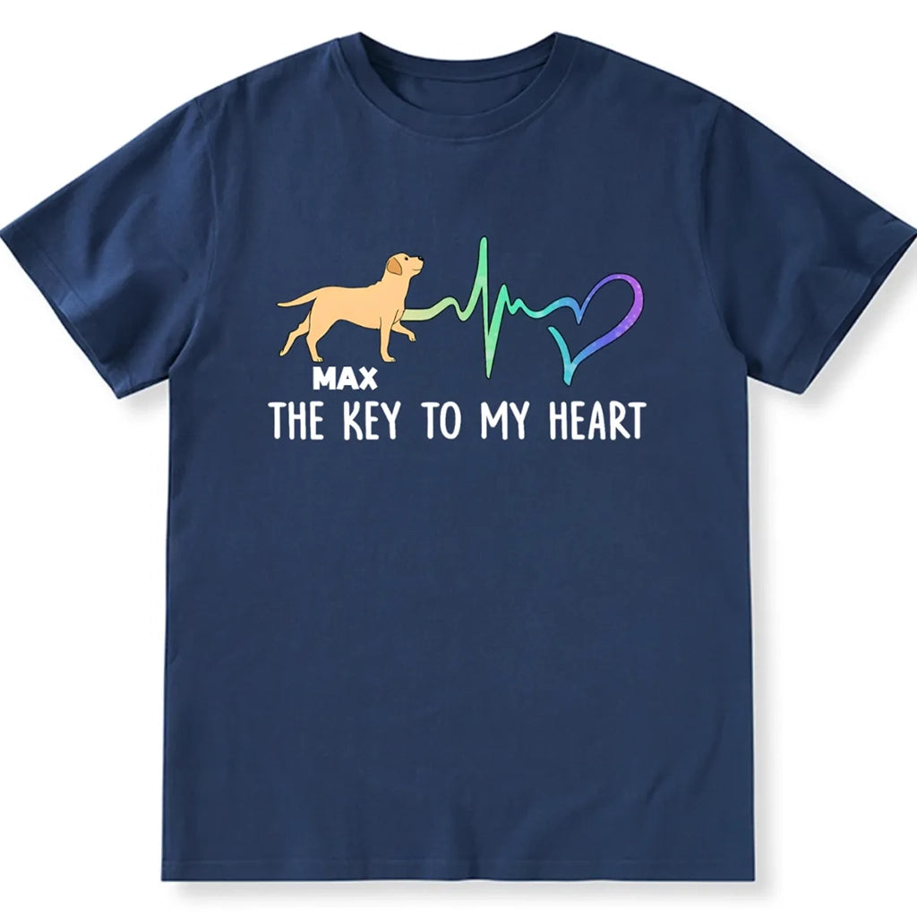 Key To My Heart - Personalized Custom Unisex T-shirt