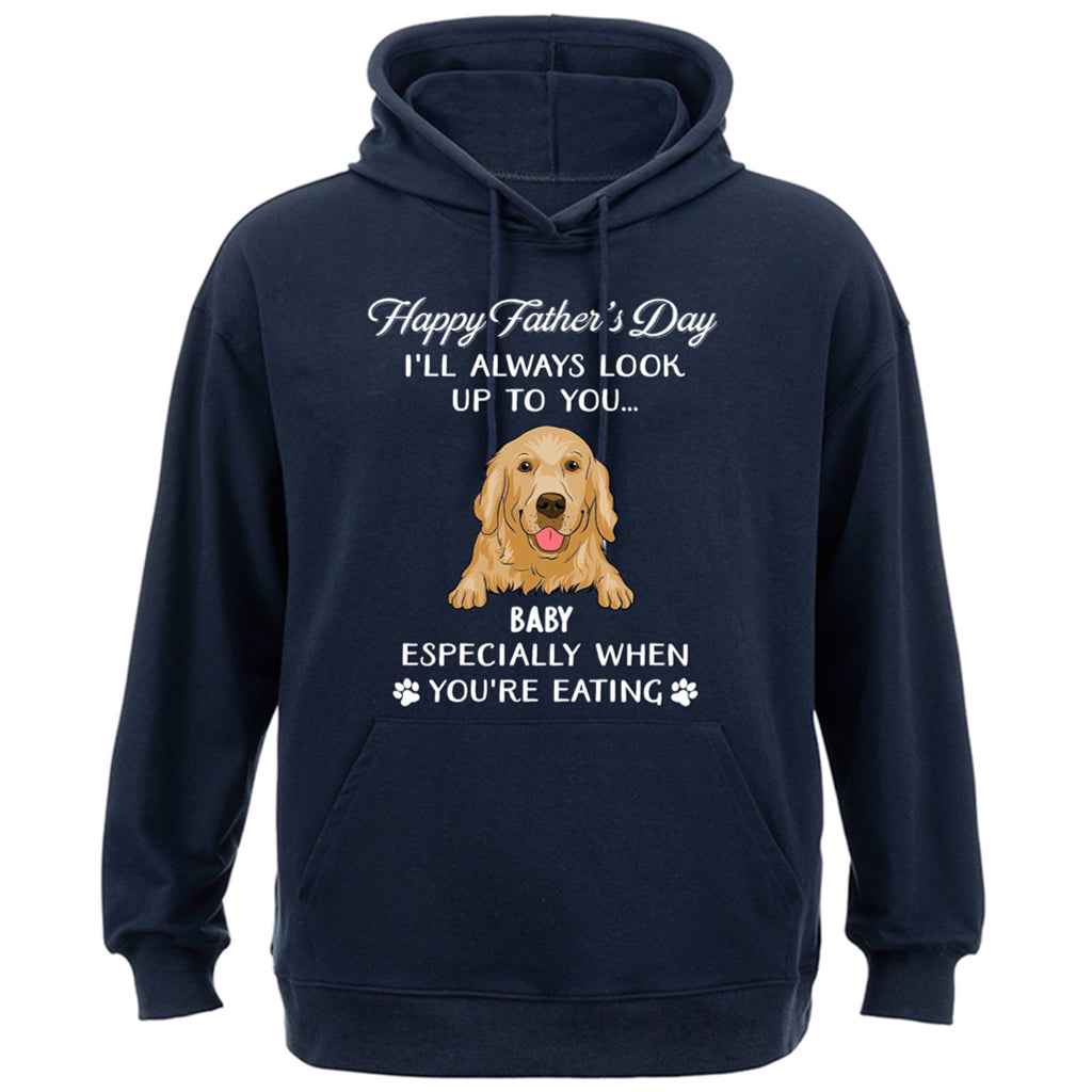 Always Look Up To You - Personalized Custom Christmas Hoodie