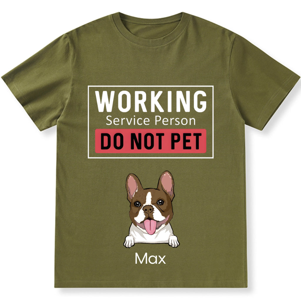 Dogs Working Service Human - Personalized Custom Unisex T-shirt