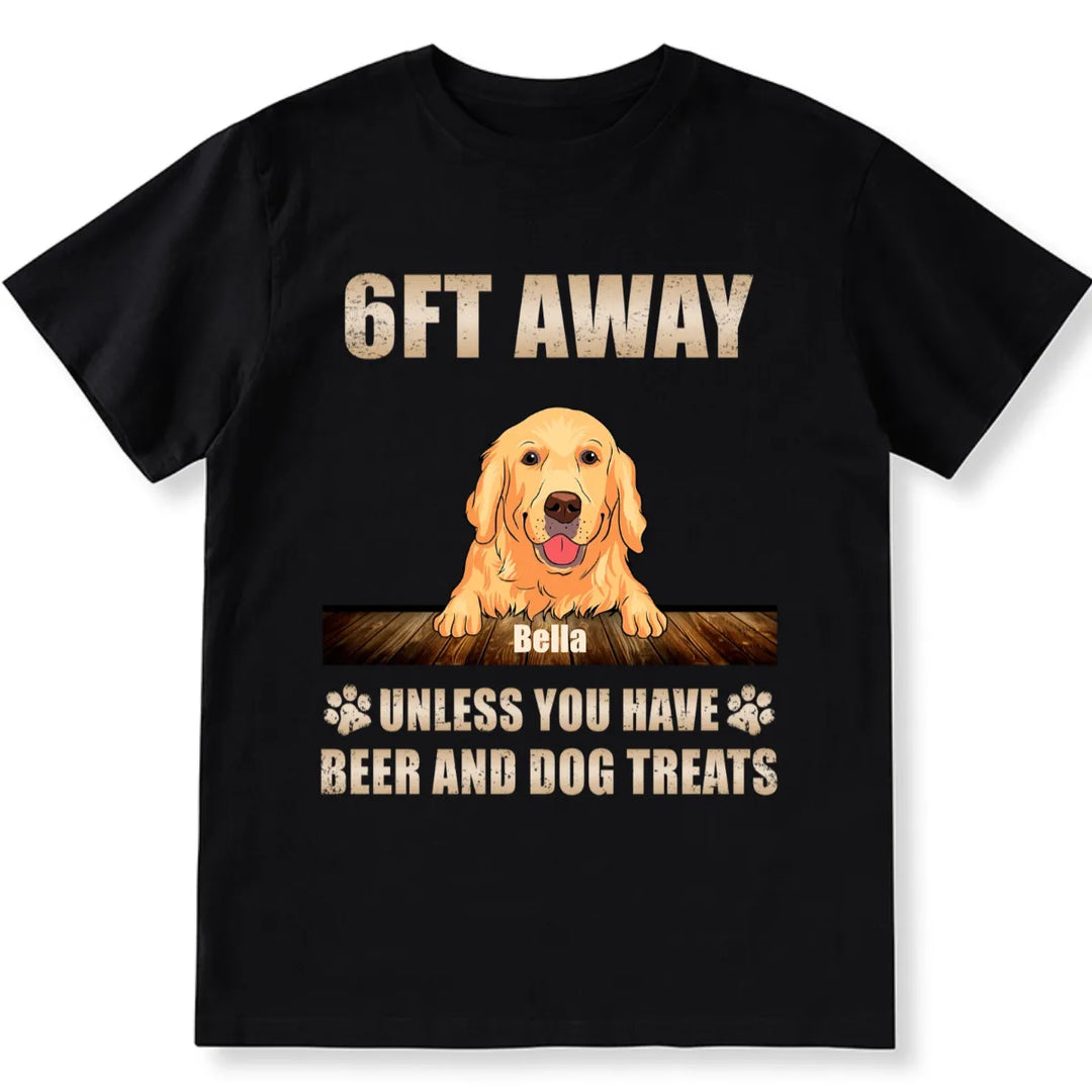 "Get away" and Dog Treats - Personalized Custom Unisex T-shirt