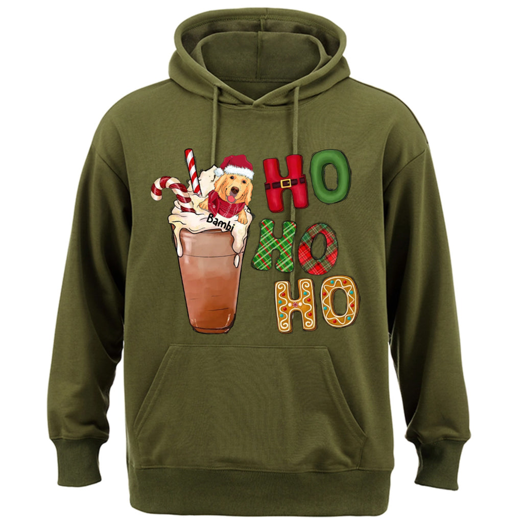 Ho Ho Ho Dog - Personalized Custom Christmas Hoodie