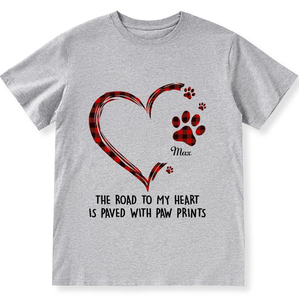 Road To Heart Pattern - Personalized Custom Christmas T-shirt