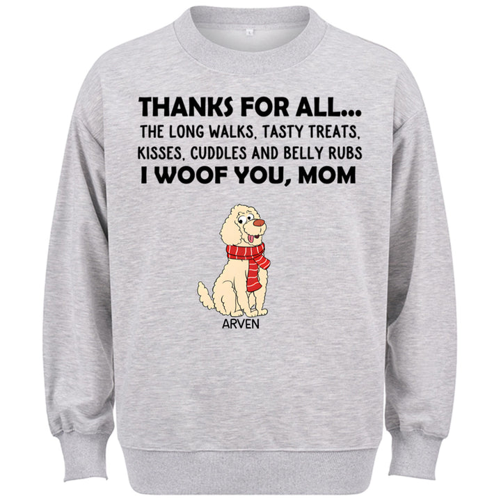 Thanks For All... - Personalized Custom Christmas Sweatshirt