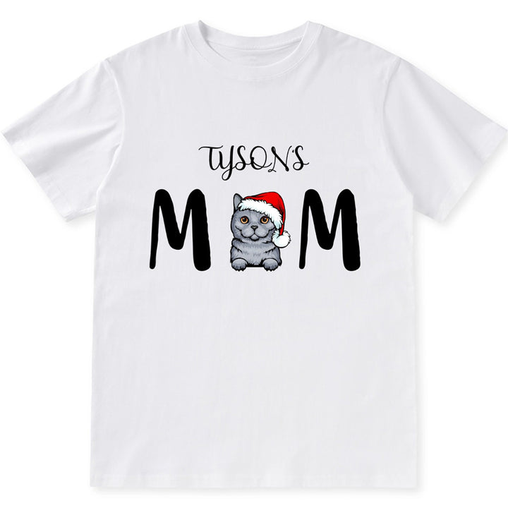 Cat Mom 3 - Personalized Custom Christmas Unisex T-shirt