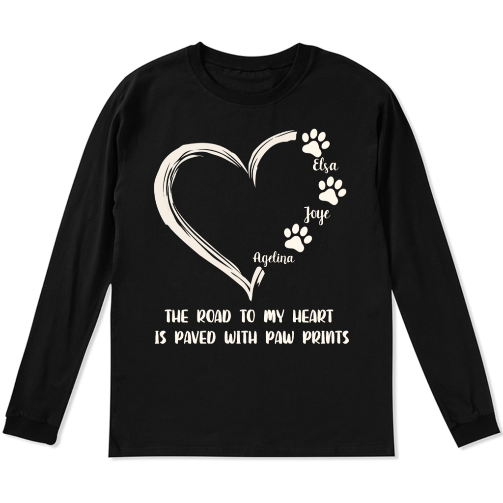 The Road To Heart - Personalized Custom Long Sleeve T-shirt