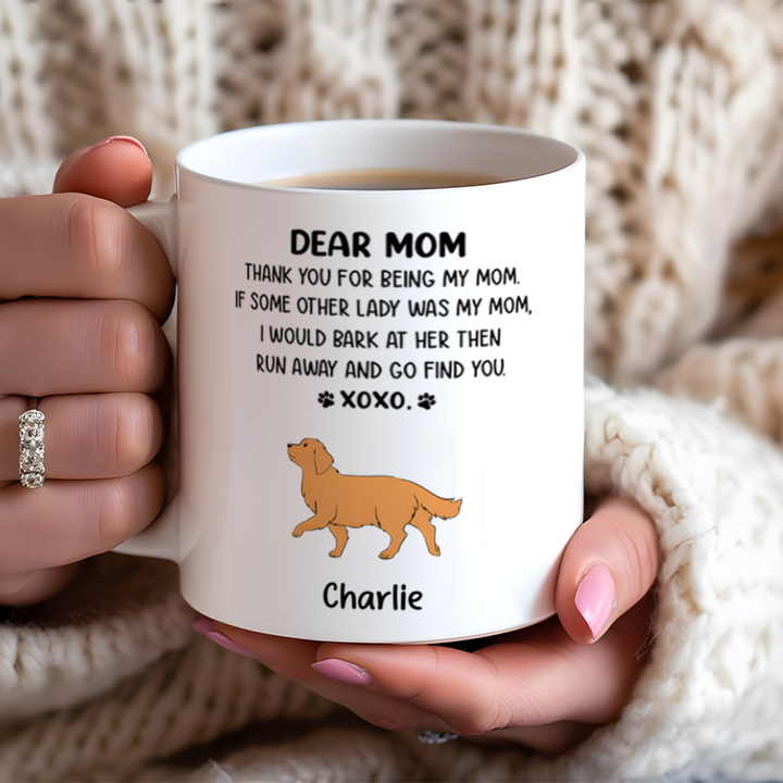 Dear Mom Xoxo - Personalized Custom Coffee Mug