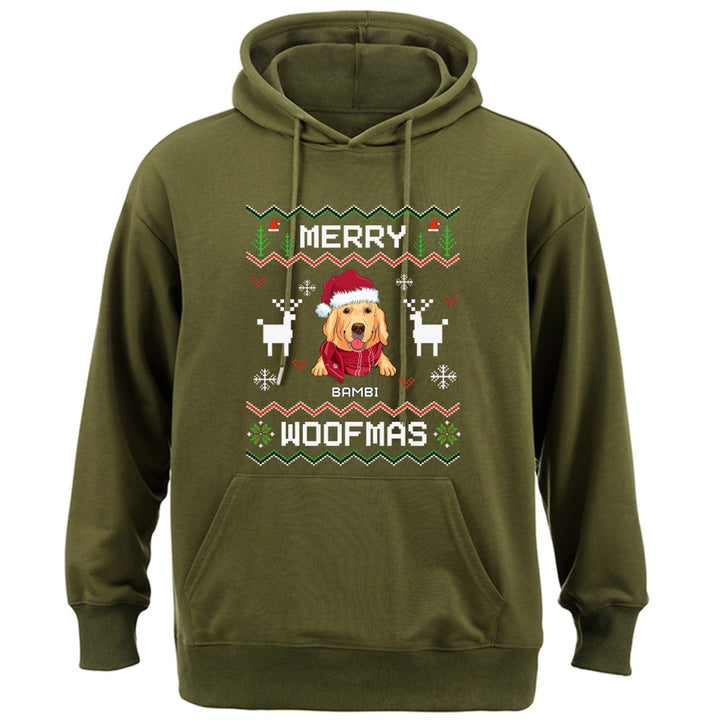 Merry Woofmas 2 - Personalized Custom Christmas Hoodie