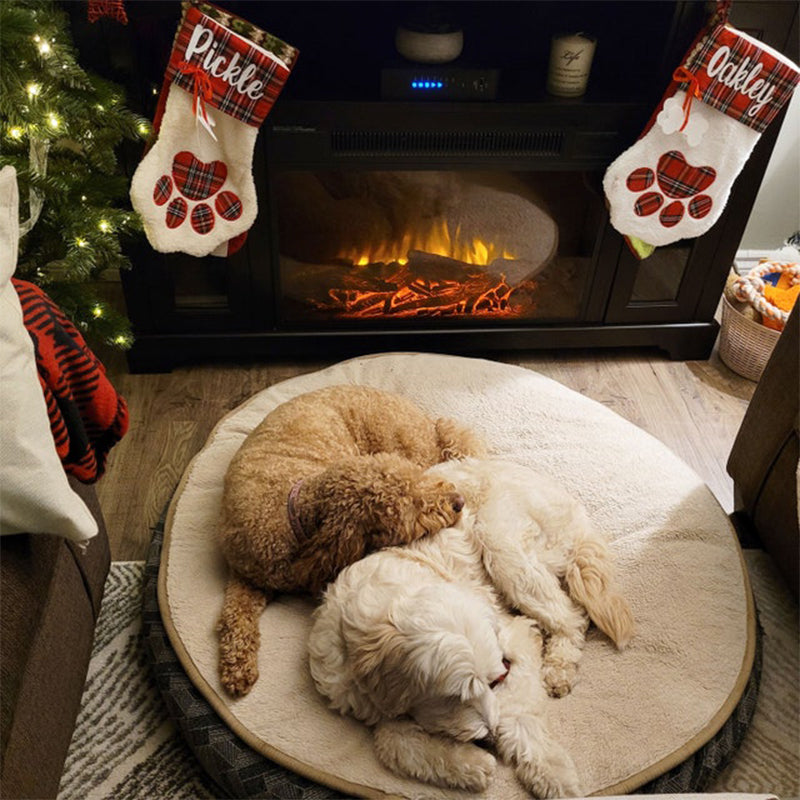 Pet Paw Christmas Stockings - Personalized Name Christmas Dogs & Cats