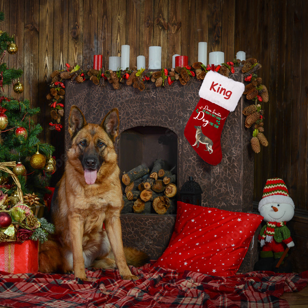 I've Been A Very Good Dog This Year - Personalized Christmas Stocking Dogs