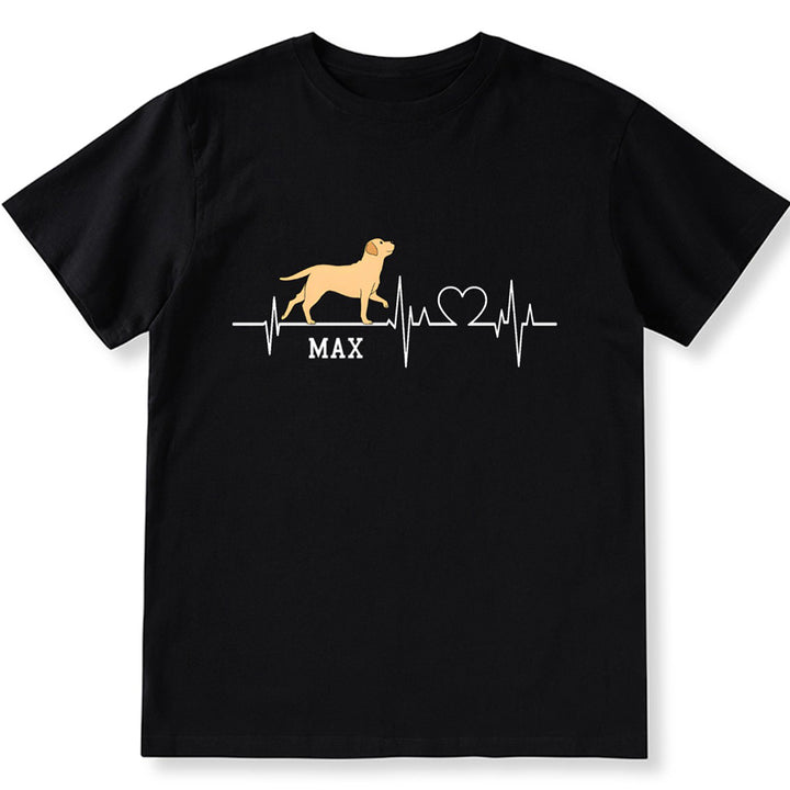 Dog Heartbeat - Personalized Custom Unisex T-shirt