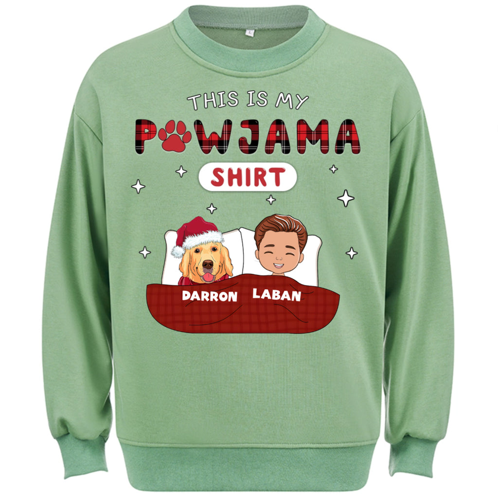 Pet Pawjama Shirt Pet Version - Personalized Custom Christmas Sweatshirt