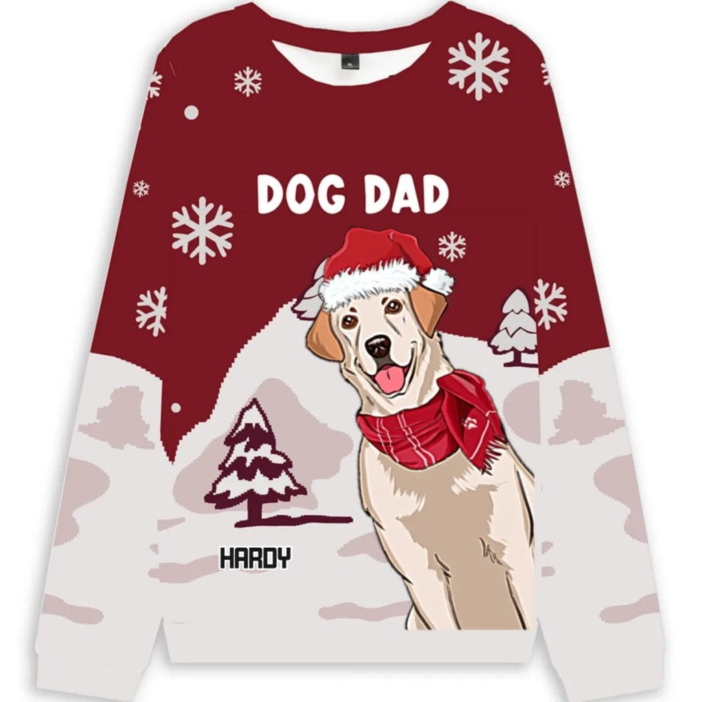 Cozy Pawlidays With Pet - Personalized Custom Christmas Ugly Sweatshirt