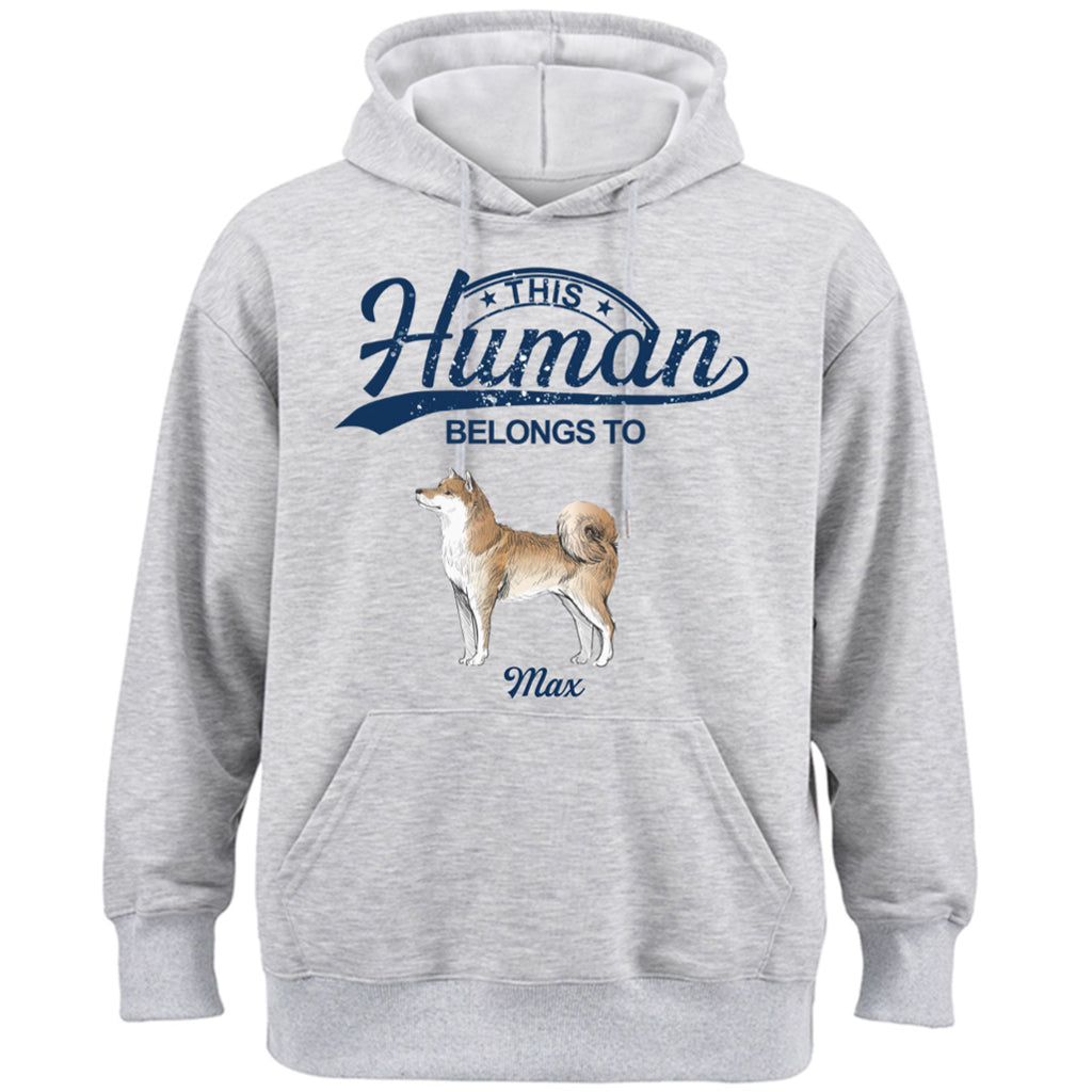 This Human Belongs To 2 - Personalized Custom Hoodie