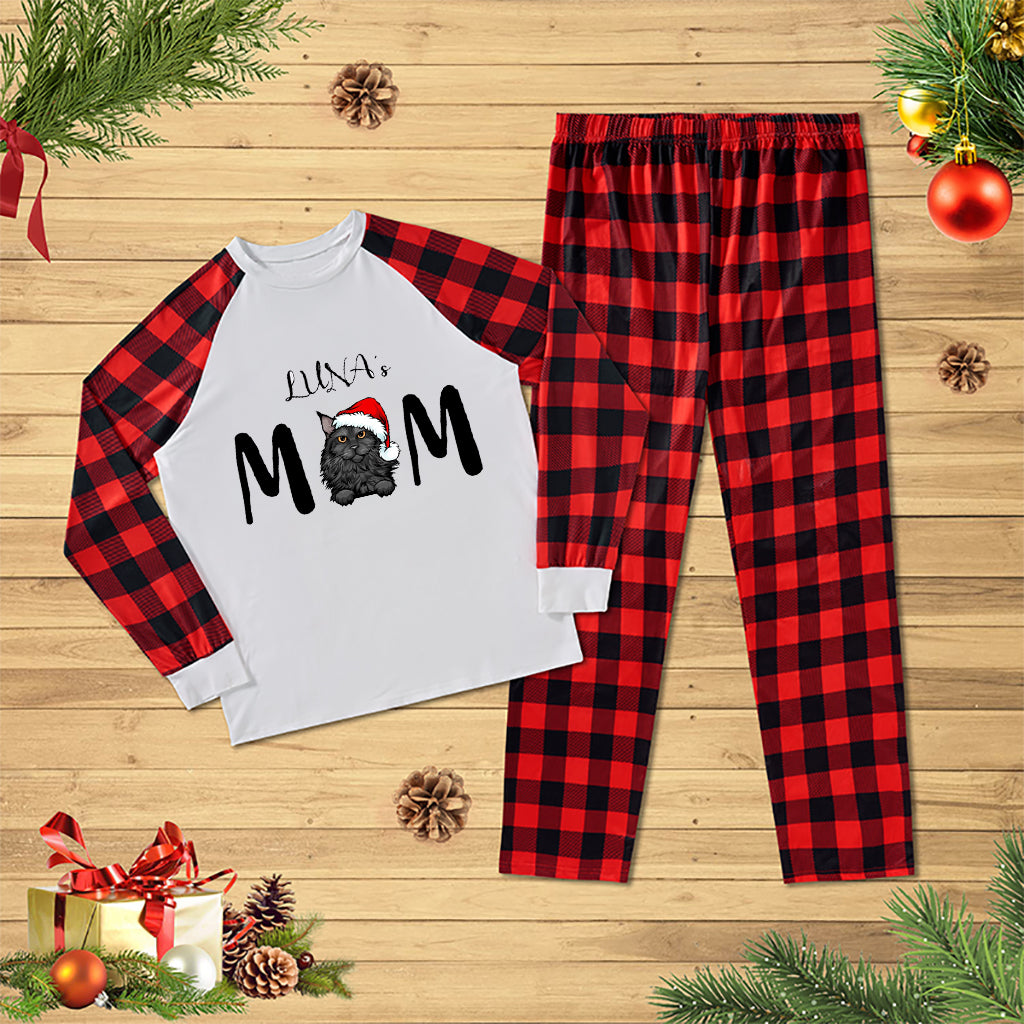 Christmas Cat Mom - Personalized Custom Christmas Pajama Set