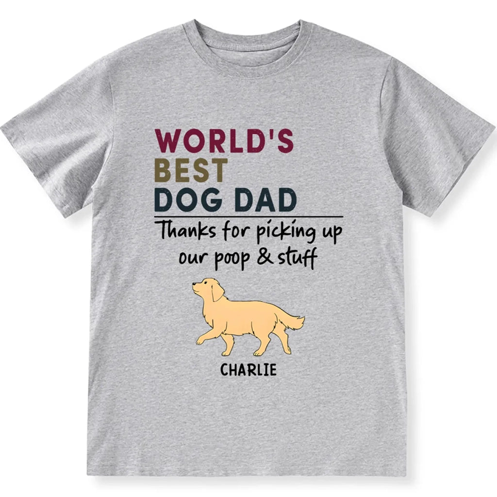 Best Dog Mom/Dad Retro - Personalized Custom Unisex T-shirt