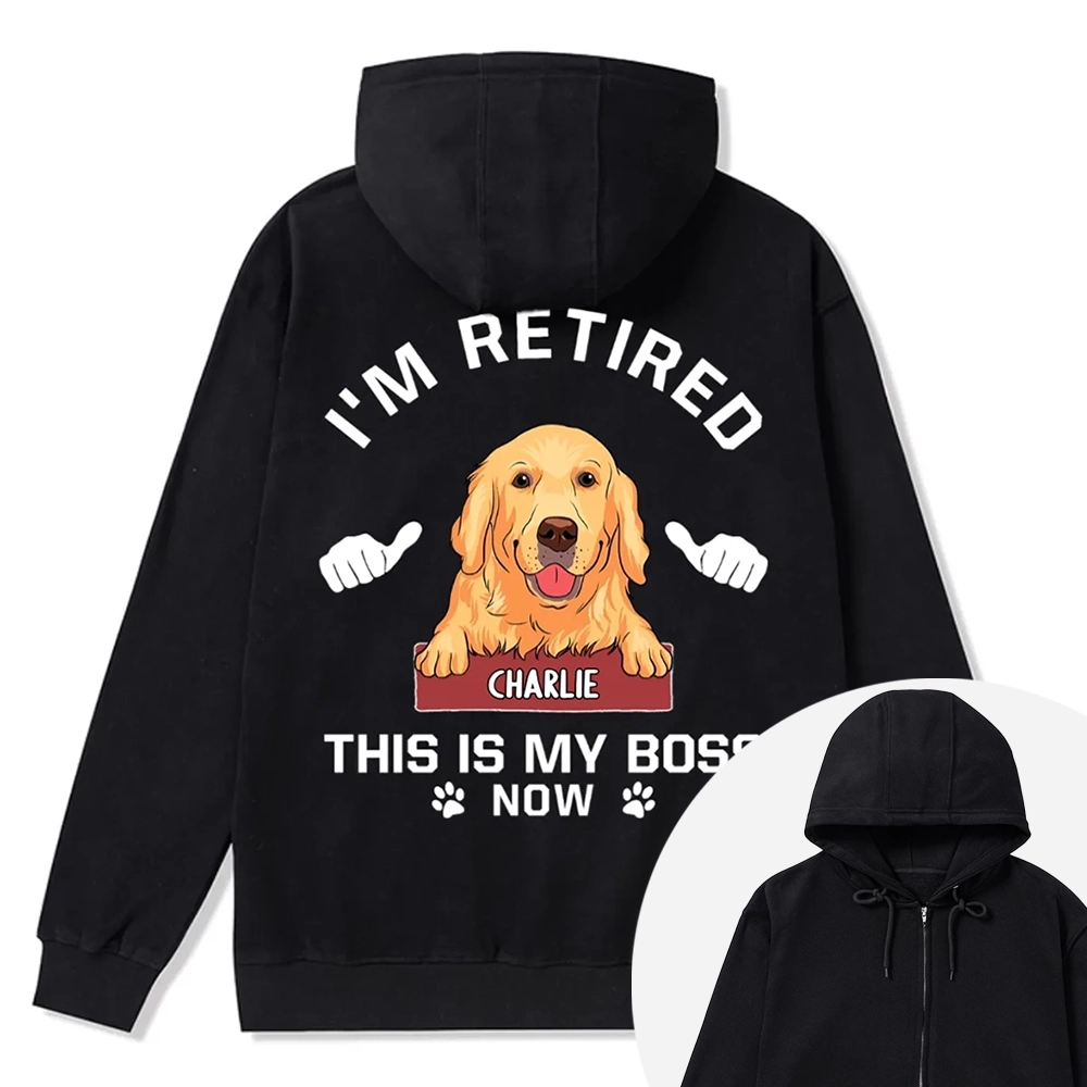 This Is My Boss - Personalized Custom Zipper Hoodie