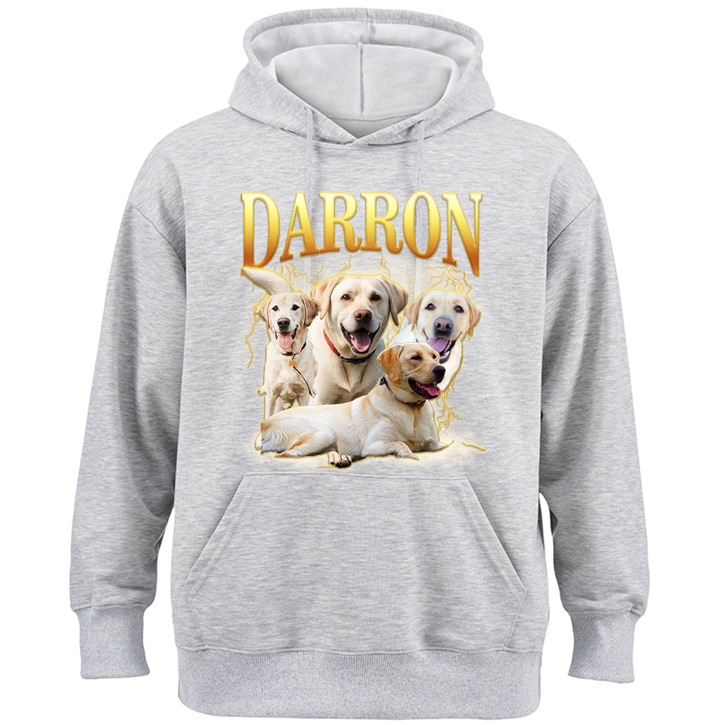 Custom Pet Face Vintage Version - Personalized Custom Hoodie