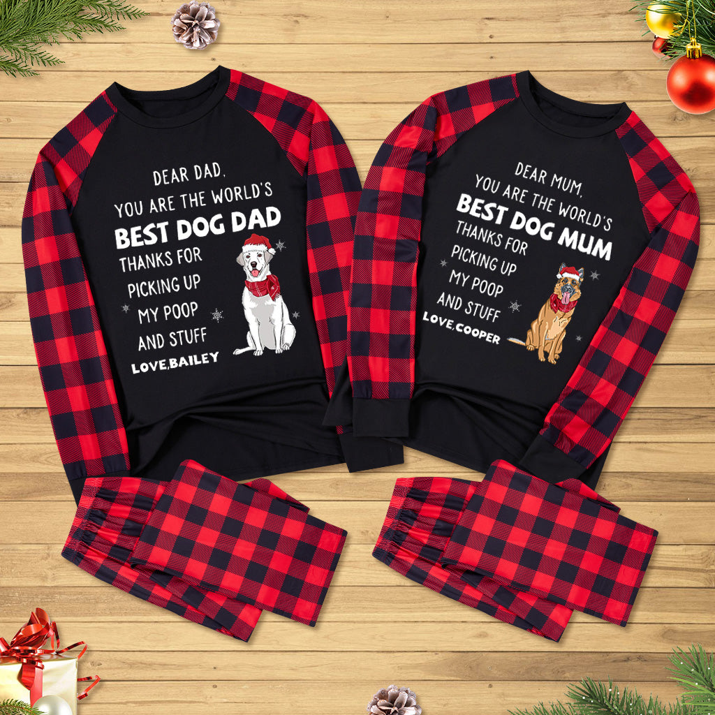 Thank You Dad/Mom - Personalized Custom Christmas Pajama Set