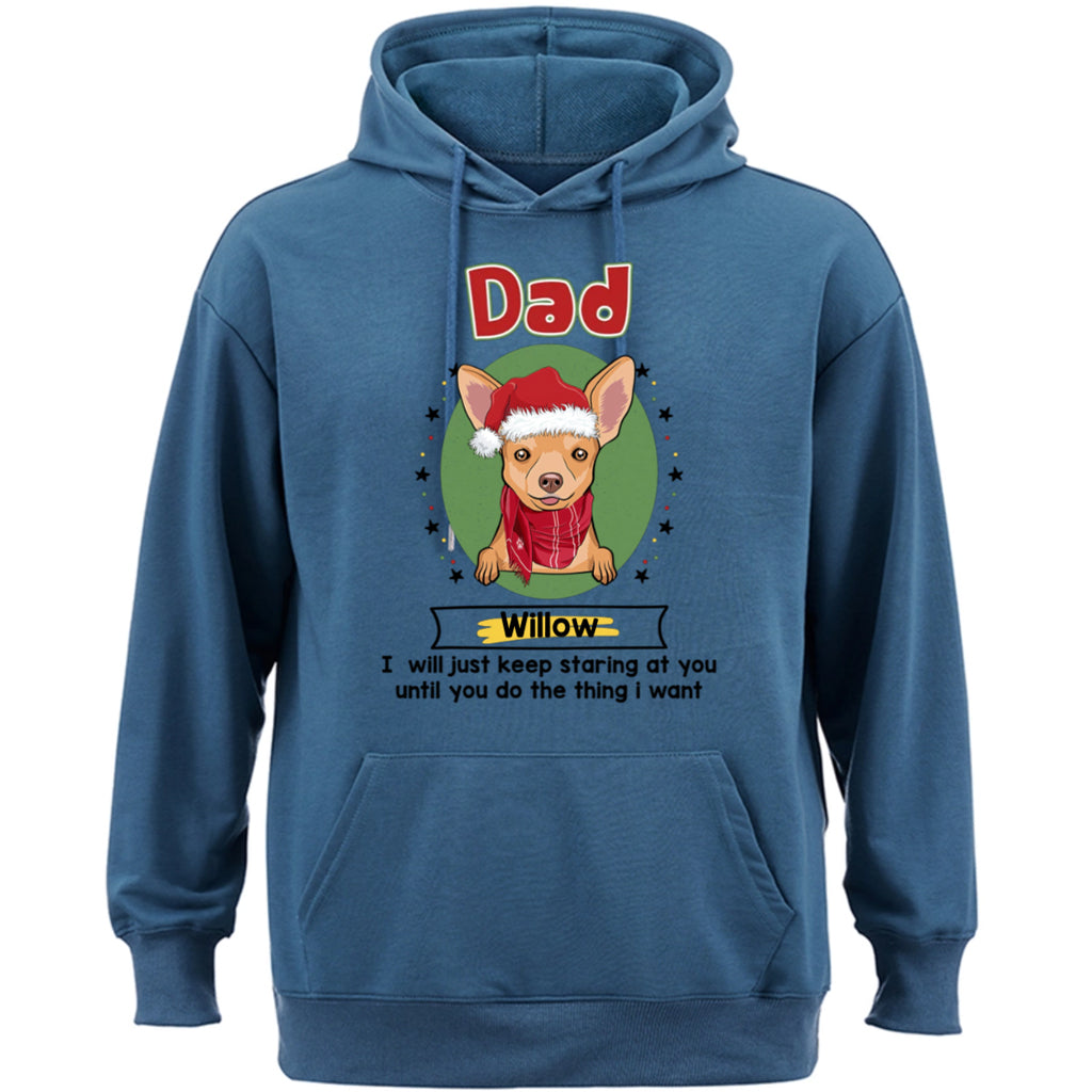 I Will Just Keep Staring At You - Personalized Custom Christmas Hoodie