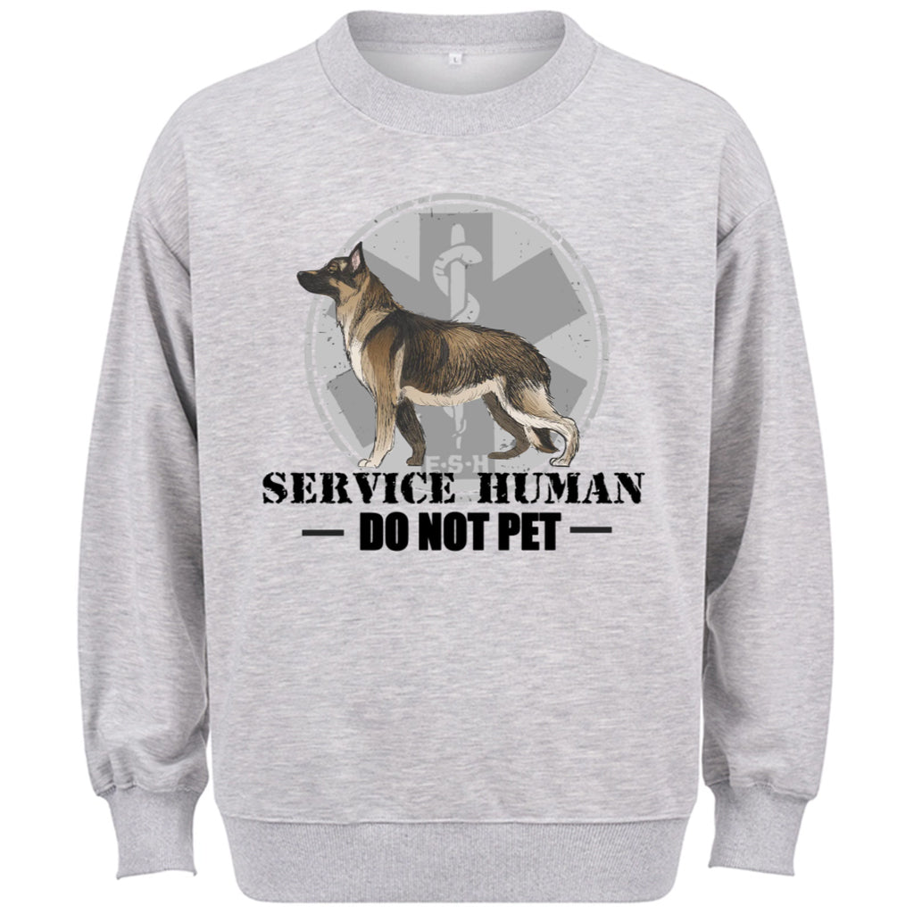 Service Human, Do Not Pet 13 - Personalized Custom Sweatshirt