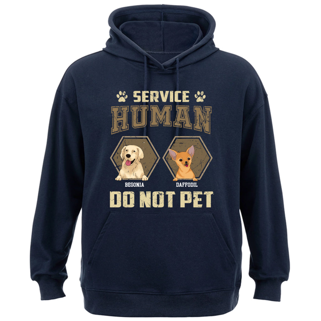 Service Human, Do Not Pet 4 - Personalized  Custom Hoodie