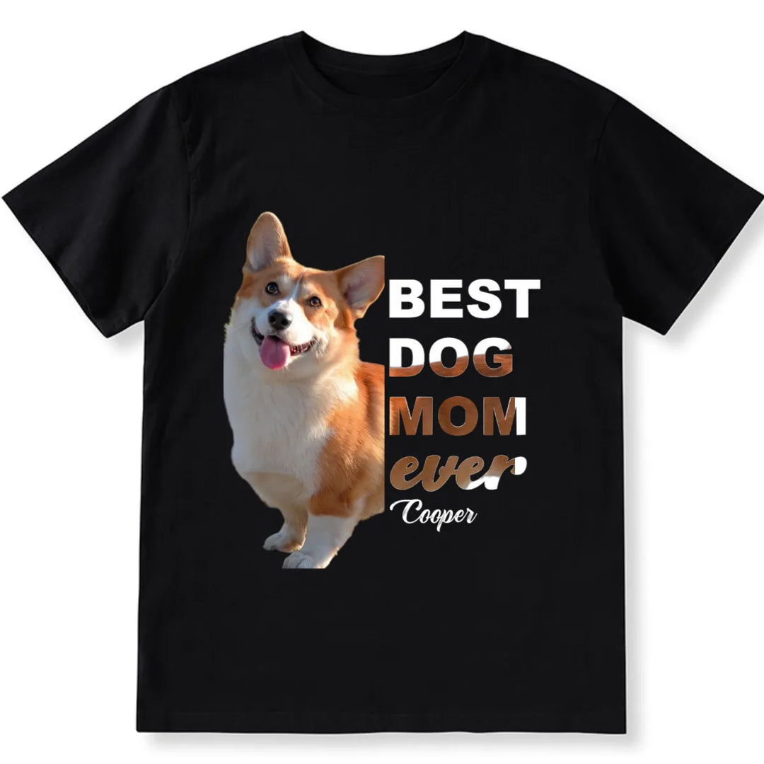 Best Dog Dad Ever - Personalized Custom Photo Unisex T-shirt