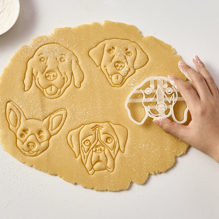 Dog Cookie Cutters With Dog Face For Baking - Personalized Cookie Cutters