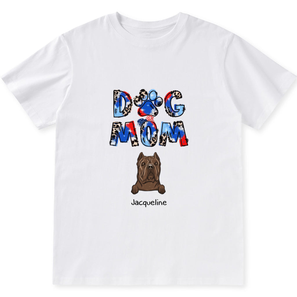 Dog Mom 3 - Personalized Custom Unisex T-shirt