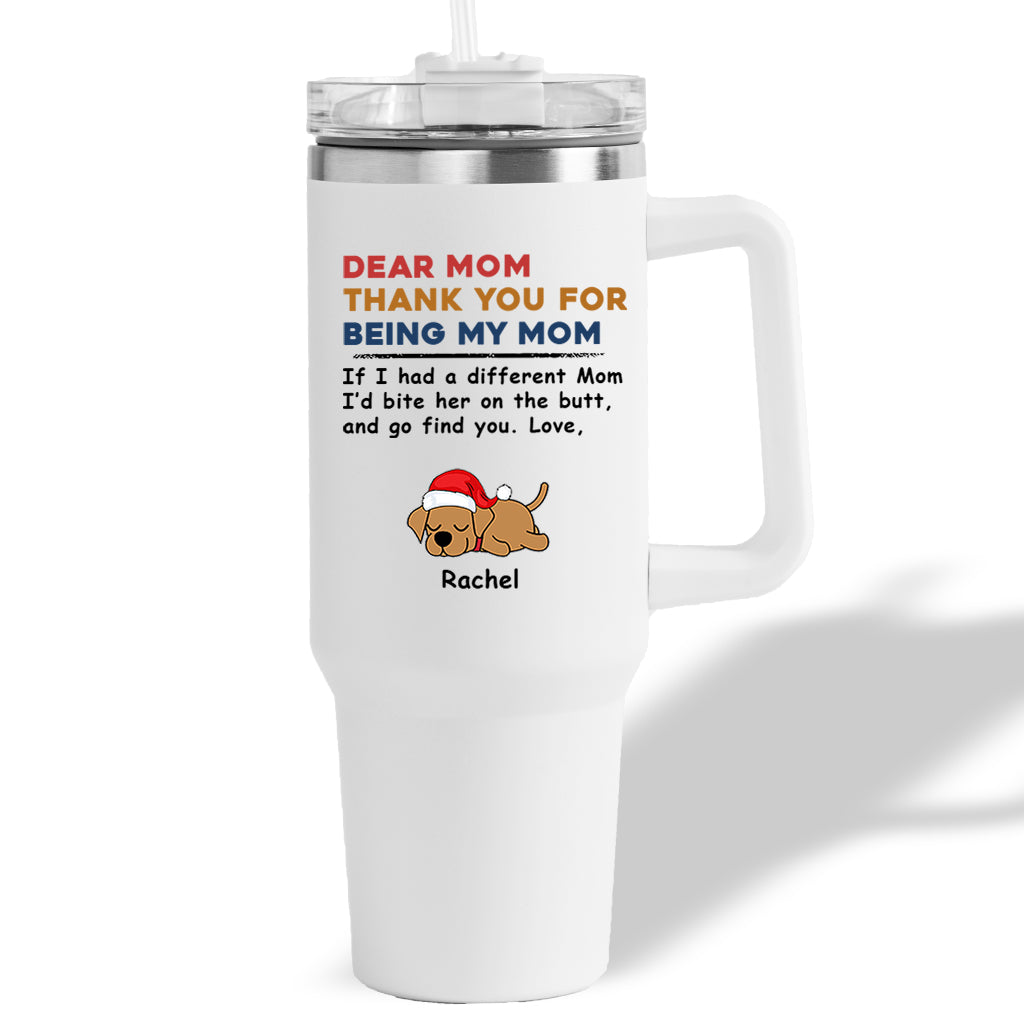 Bite The Butt - Personalized Custom Christmas 40 Oz Tumbler