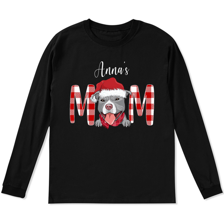 Dog Mom/Dad - Personalized Custom Christmas Long Sleeve T-shirt