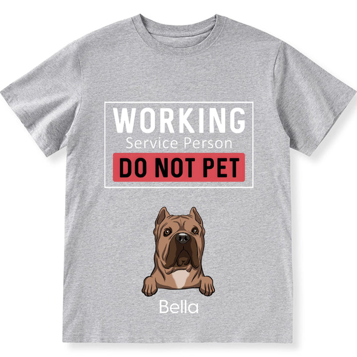 Dogs Working Service Human - Personalized Custom Unisex T-shirt