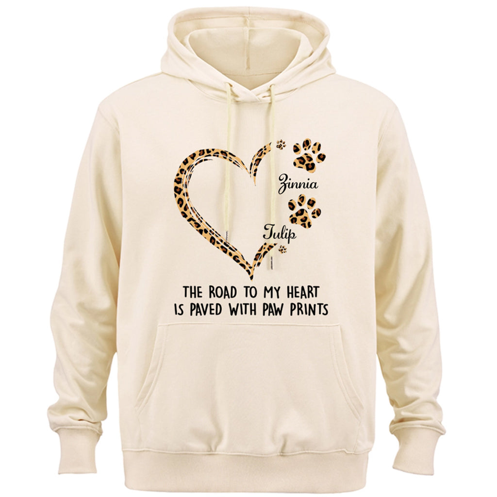 Road To Heart Pattern - Personalized Custom Christmas Hoodie