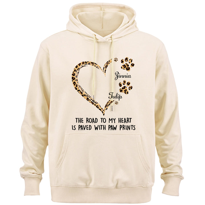 Road To Heart Pattern - Personalized Custom Christmas Hoodie