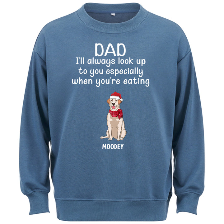 When You're Eating -  Personalized Custom Christmas Sweatshirt