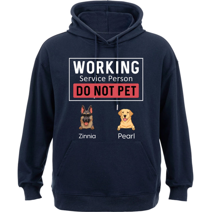 Dogs Working Service Human - Personalized Custom Hoodie